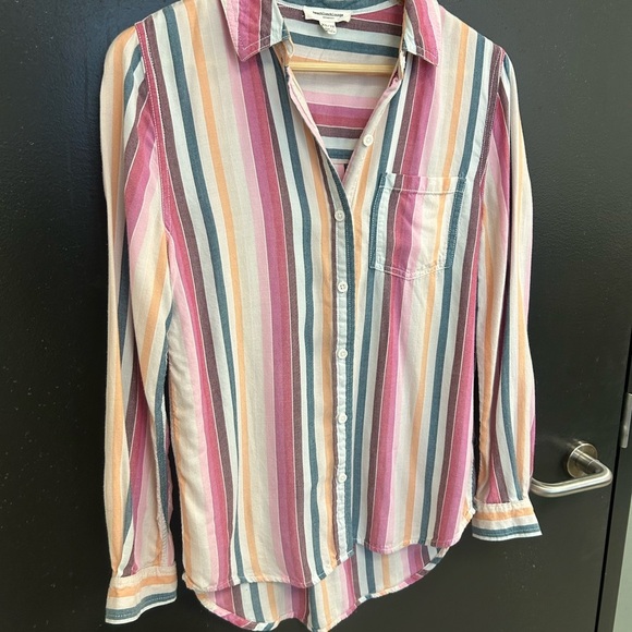 Beachlunchlounge XS striped blouse EUC - Picture 2 of 10
